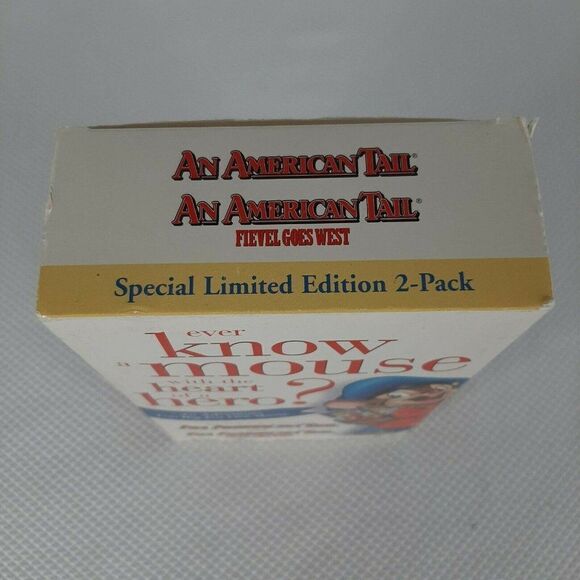An American Tail Fievel Goes West 2 Pack Movie CD Limited Edition VHS - Picture 3 of 12